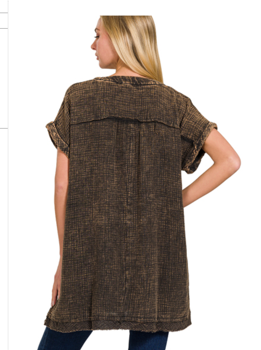 GAAZE V-NK TOP/DRESS
