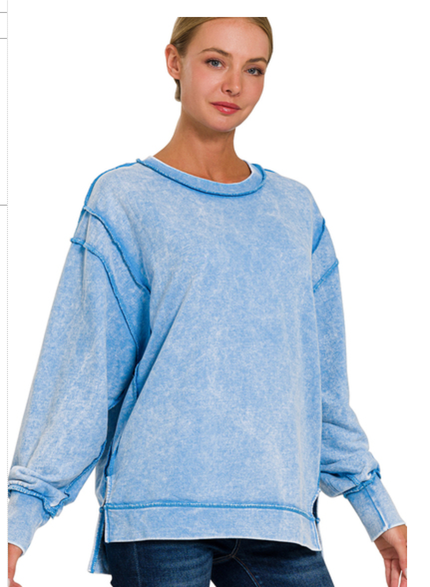 ACID WASH FRENCH TERRY SS