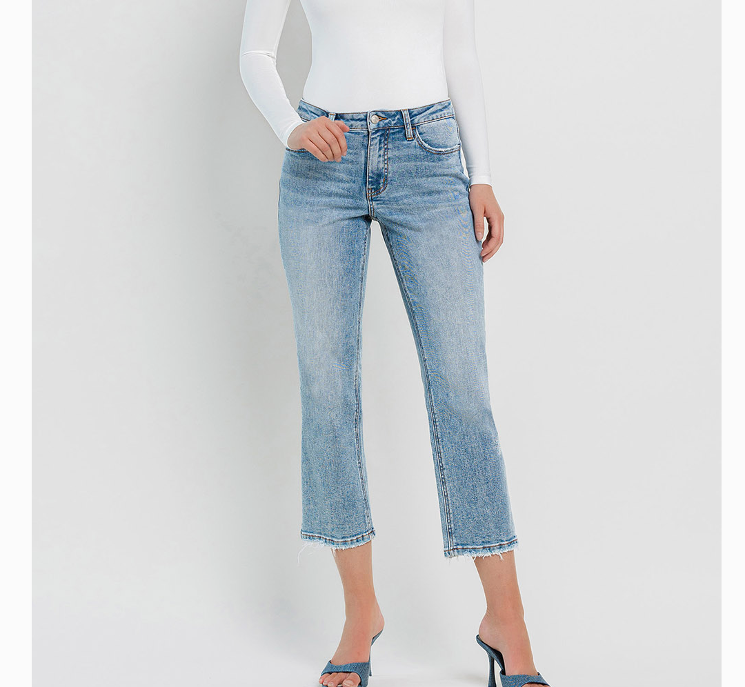 HR CROPPED STRAIGHT JEAN