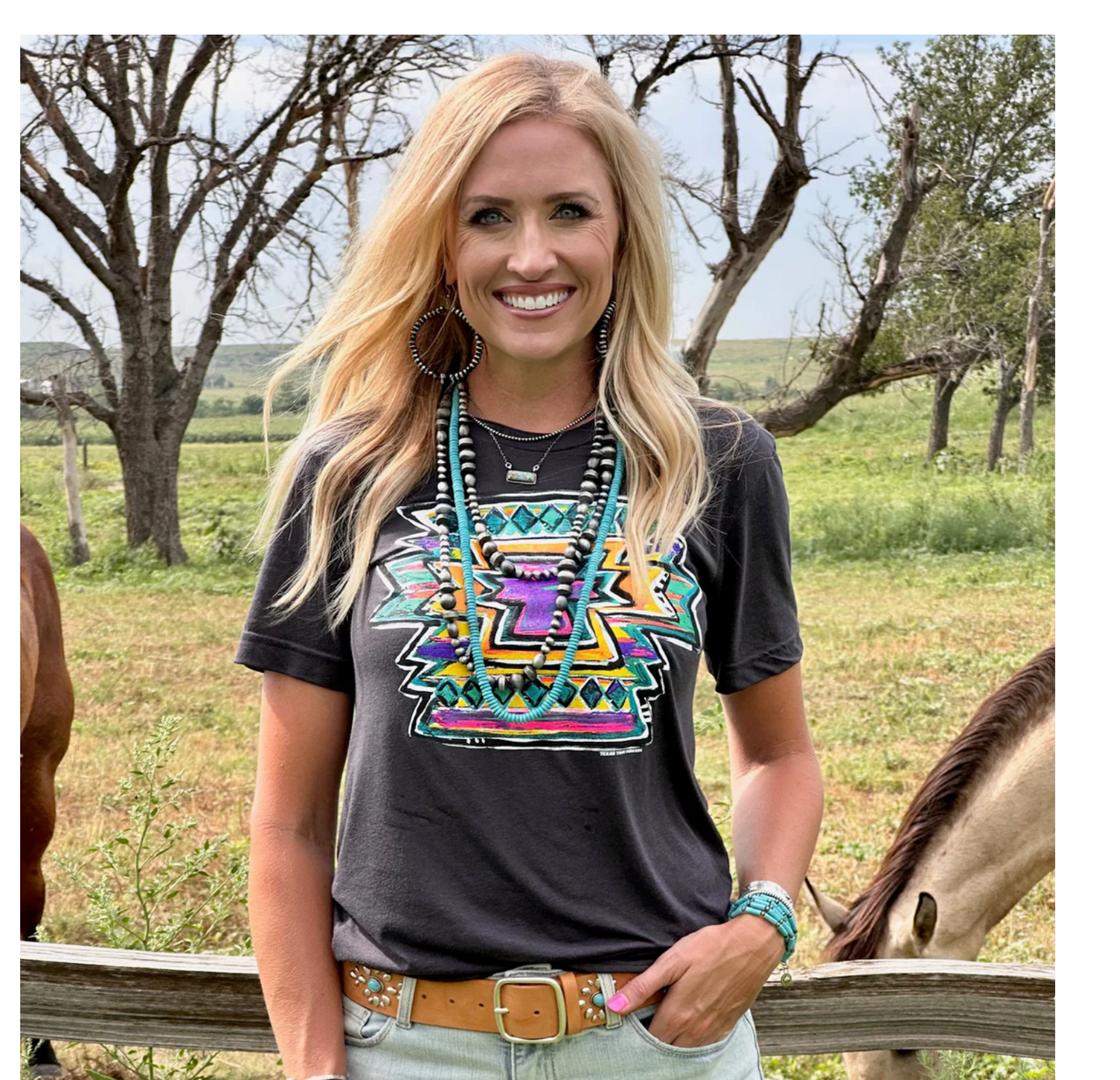 NEON AZTEC TEE