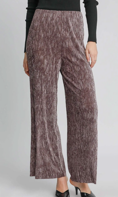 TEXTURED VELVET TOP/PANT