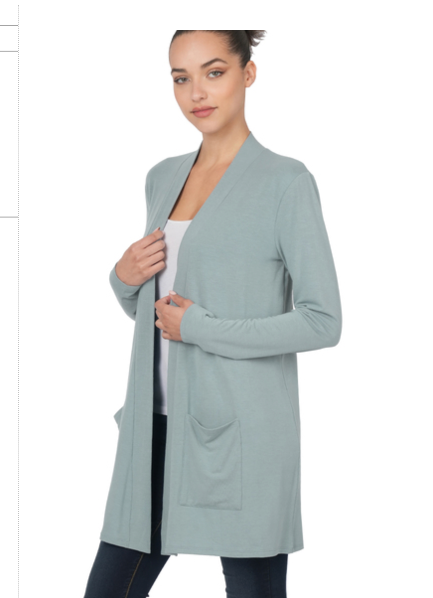 SLOUCHY POCKET CARDIGAN