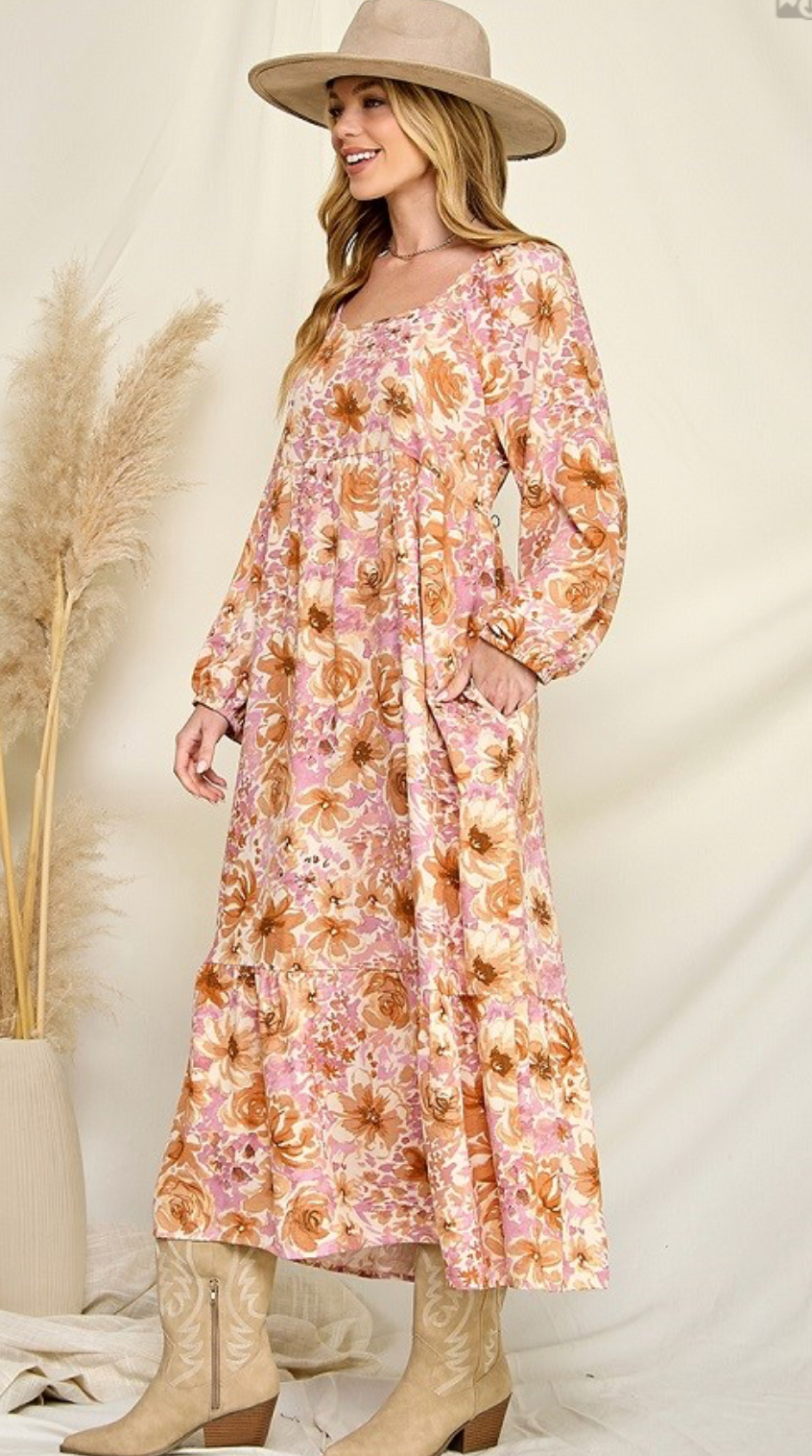 GAUZE RUFFLE DRESS