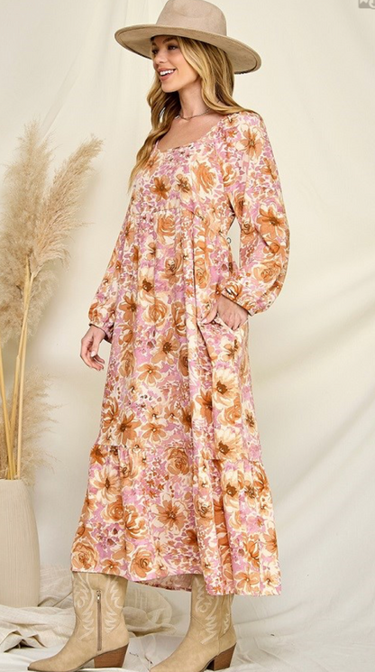 GAUZE RUFFLE DRESS