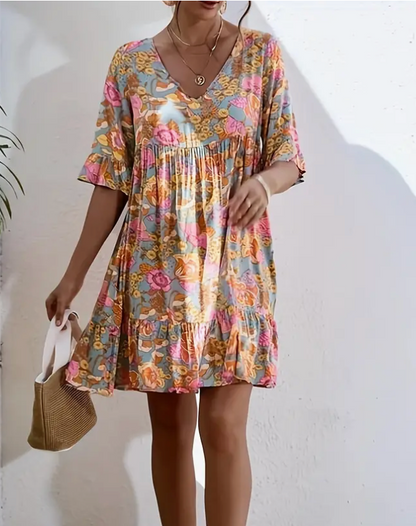 BOHO FLORAL DRESS