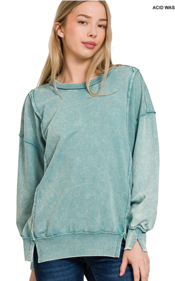ACIDWSH FRTERRY SWSHIRT