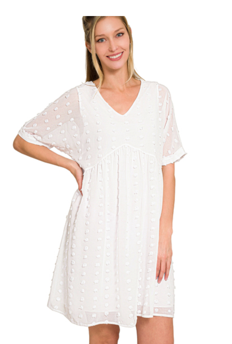 SWISSDOT BABYDOLL DRESS