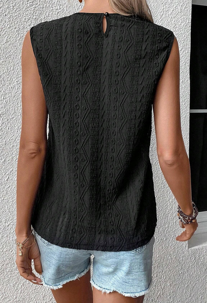 LACE KEYHOLE BACK TANK TOP