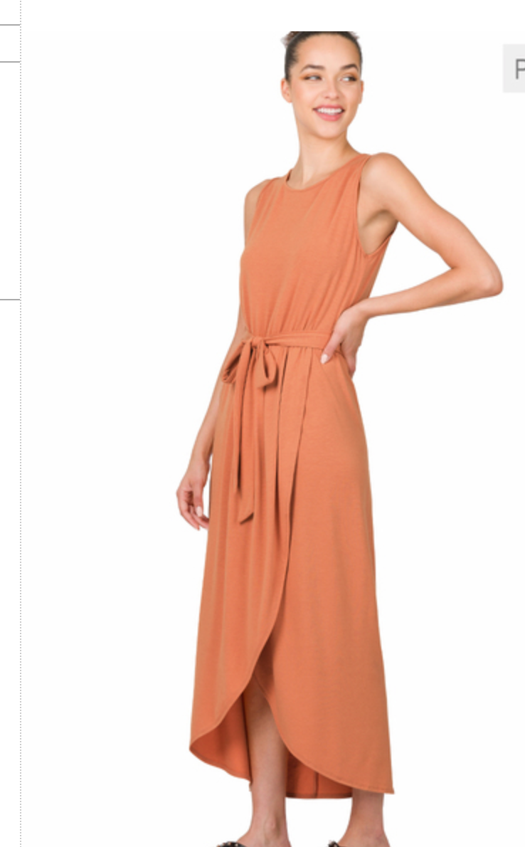 TULIP BELTED DRESS