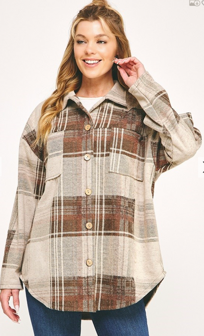 PLAID SHIRT SHACKET