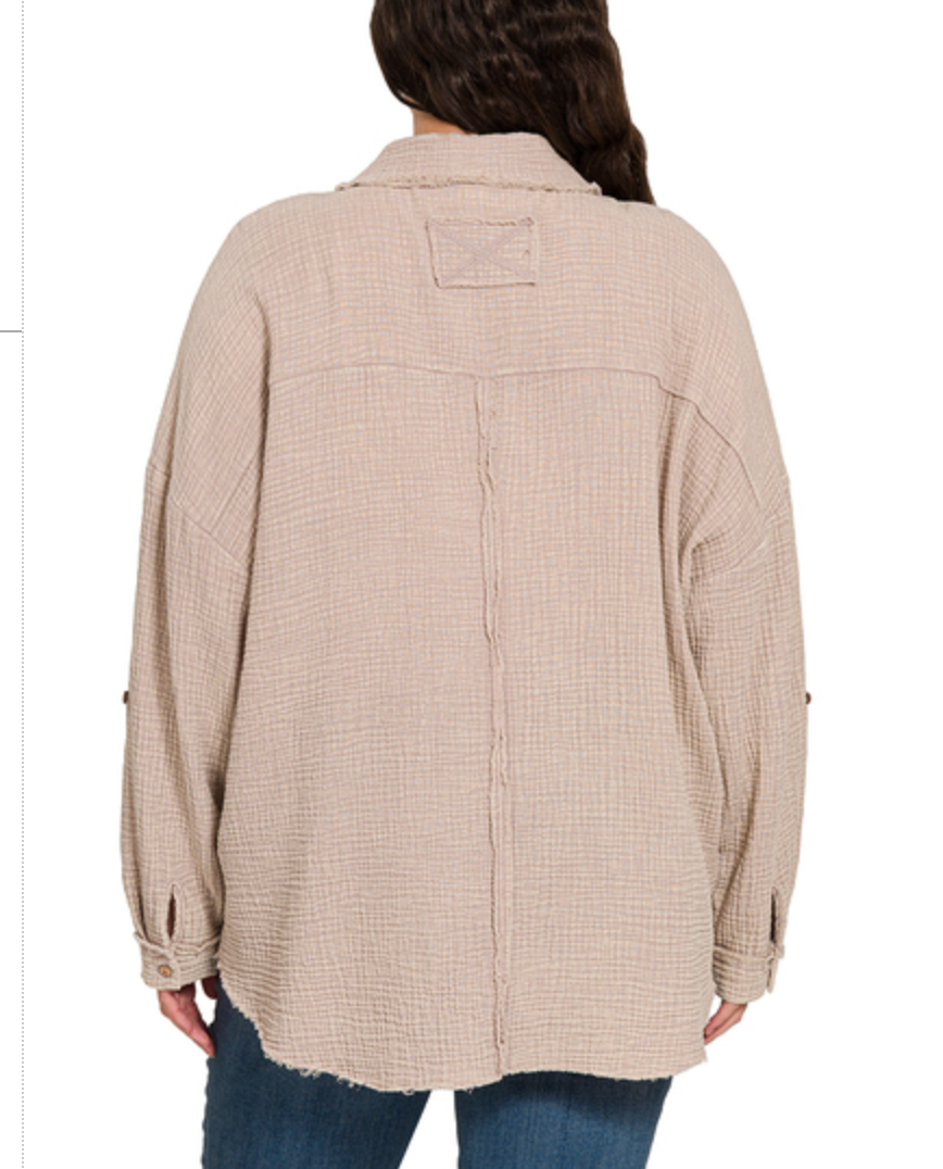 WSHD GAUZE BUTTONDOWN