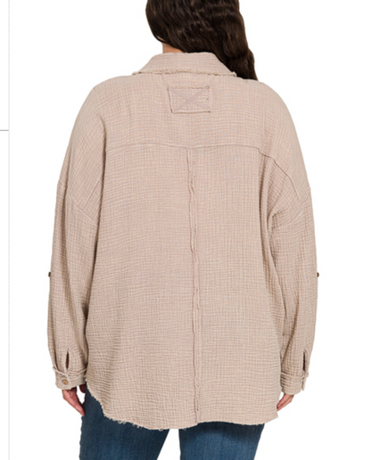WSHD GAUZE BUTTONDOWN