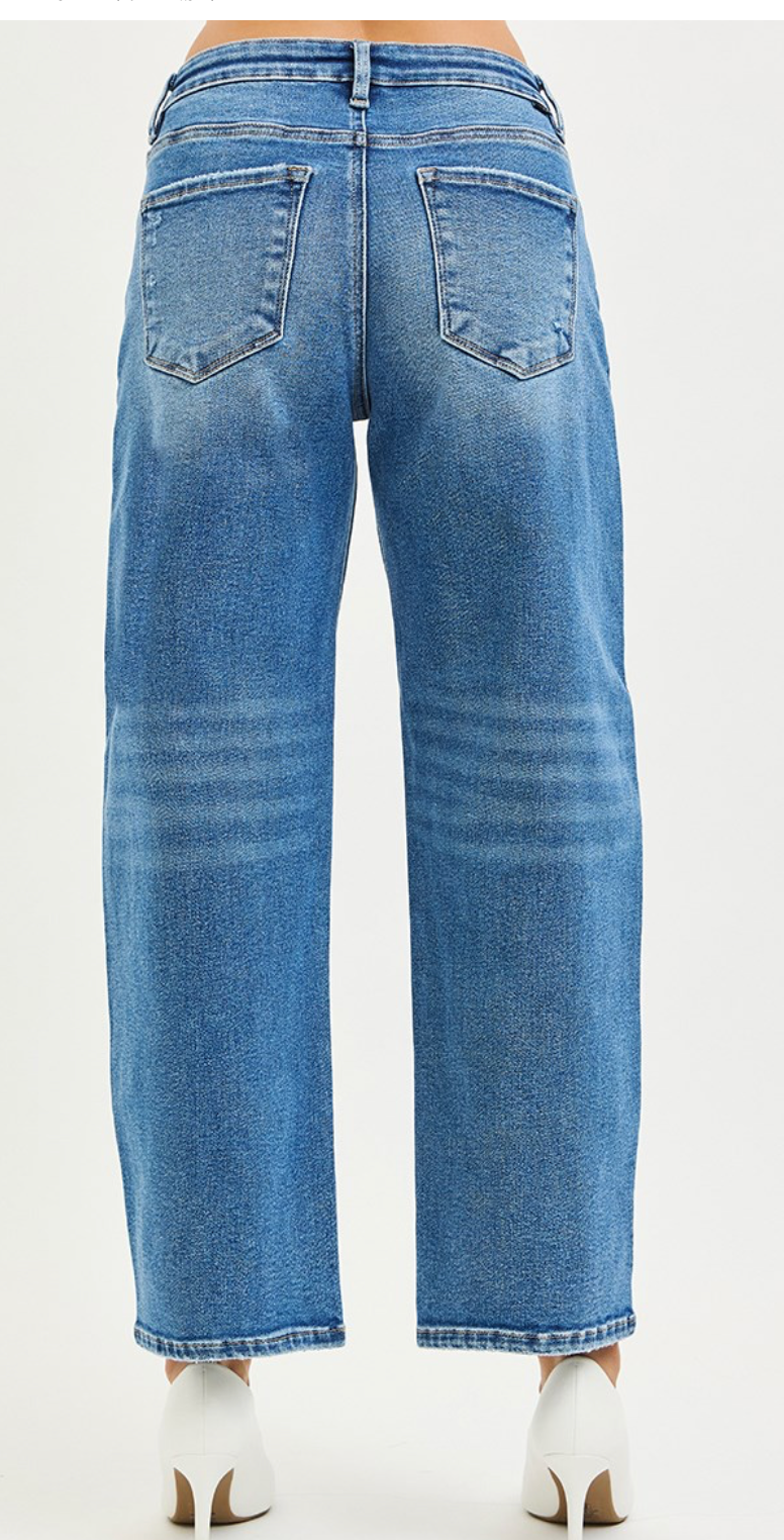 HR CROP BARREL JEANS