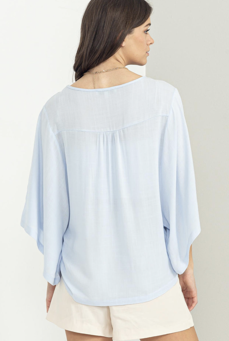 KIMONO SLEEVE SHIRT