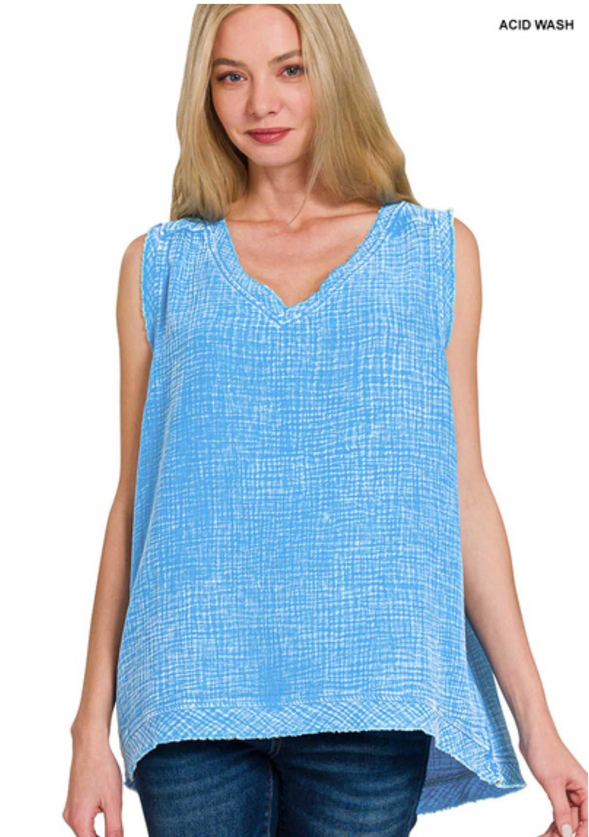 GAUZE RAW EDGE A/W TANK