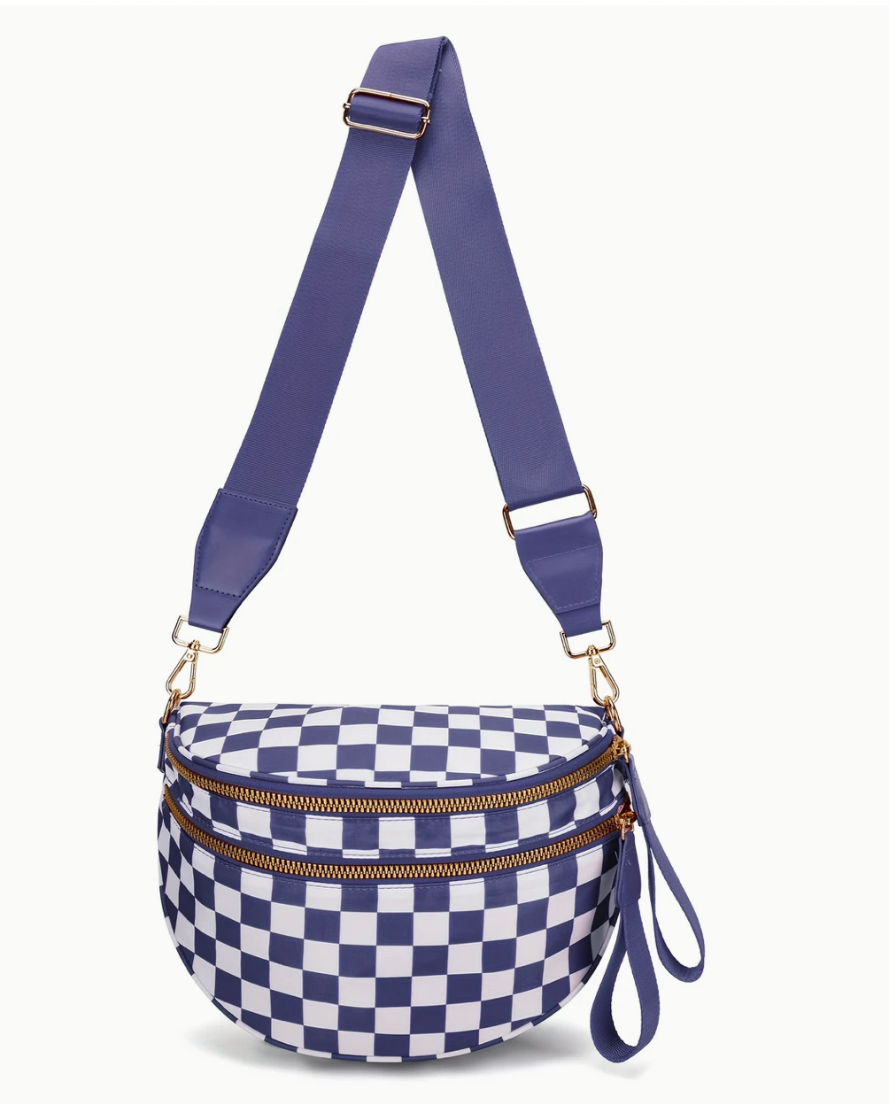 CHECKERED CROSSBODY BAG