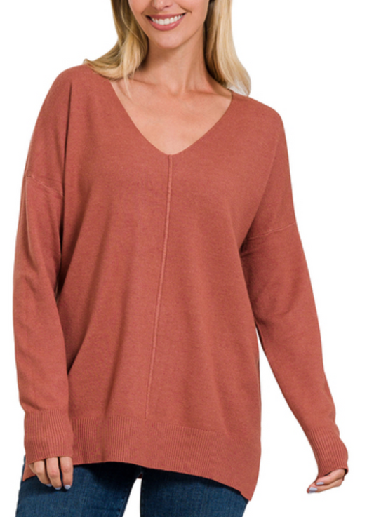 FRONT SEAM SWEATER