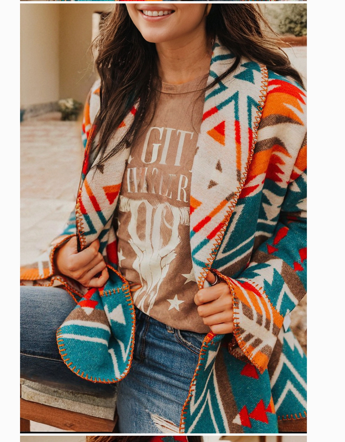 AZTEC PRINTED JACKET
