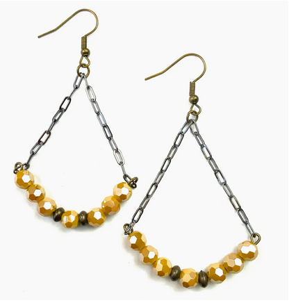 TRI-ARCH DANGLE EARRINGS