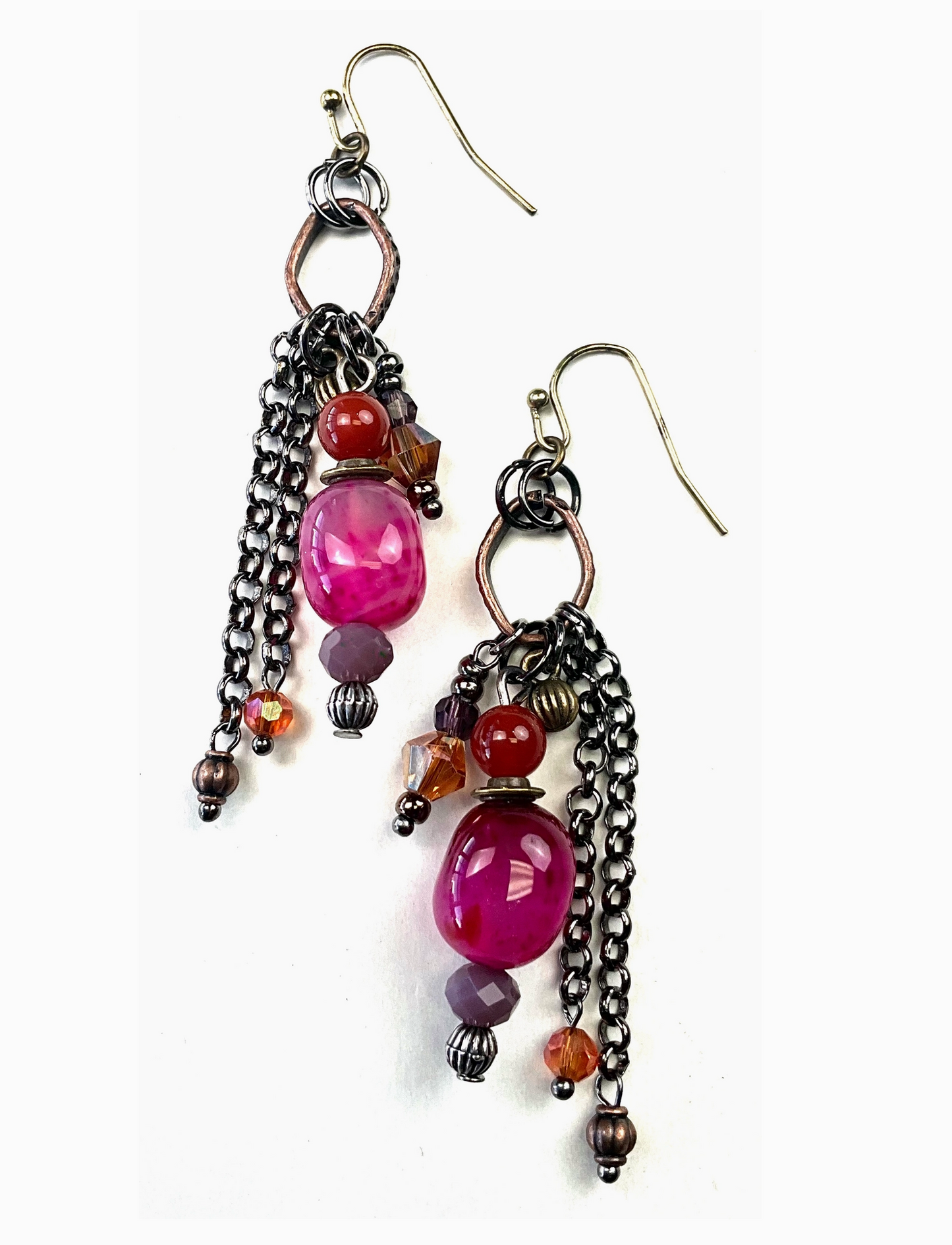 CLUSTER DANGLE EARRINGS