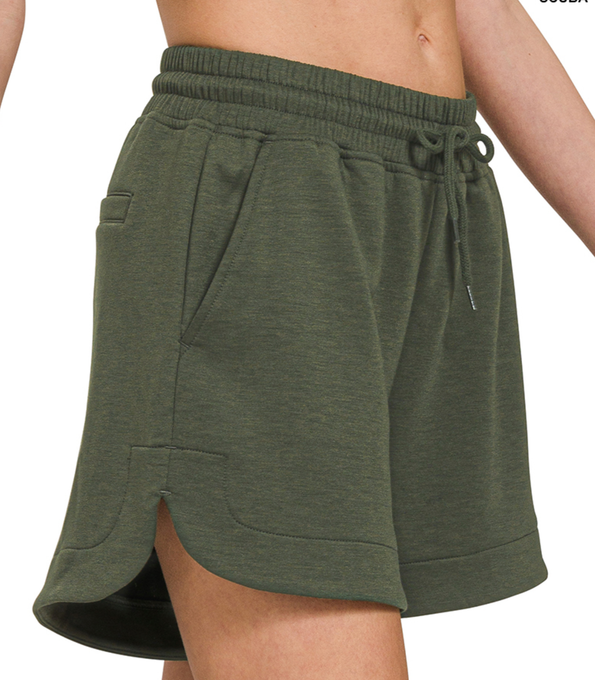 SCUBA ELASTIC WAIST SHORTS