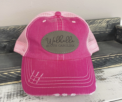 LEATHERETTE TRUCKER HAT