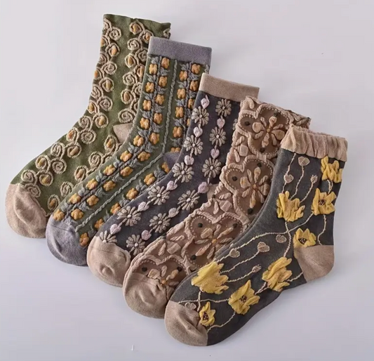 FLORAL SOCKS