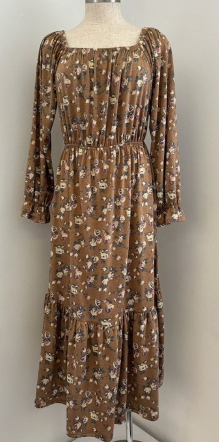 FLORAL MIDI DRESS