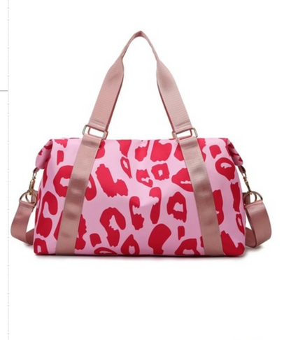 LEOPARD DUFFLE BAG