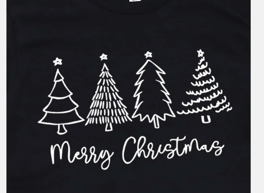 MERRY CHRISTMAS L/SLVTREE