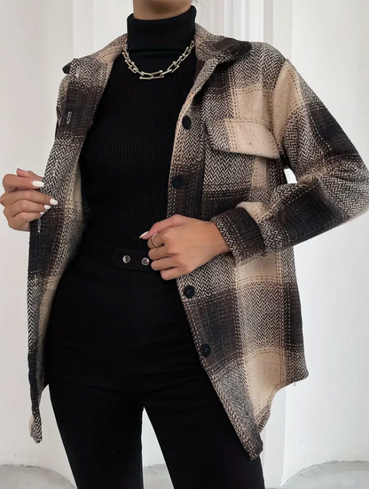 PLAID POCKET SHACKET