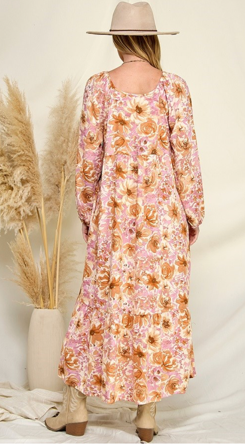 GAUZE RUFFLE DRESS