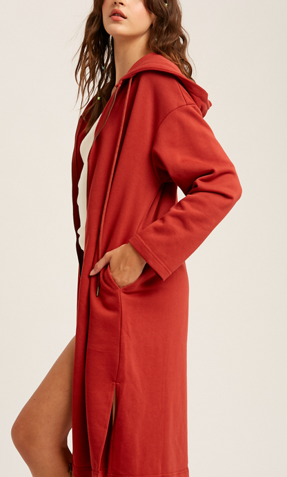 HOODIE ZIP LONGLINEJ0161