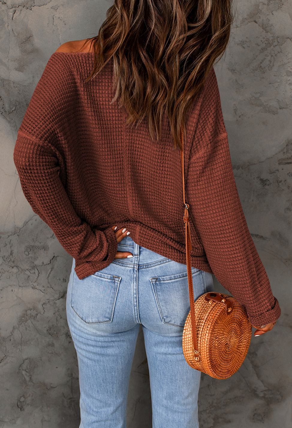 WAFFLE LOOSE VNK TOP