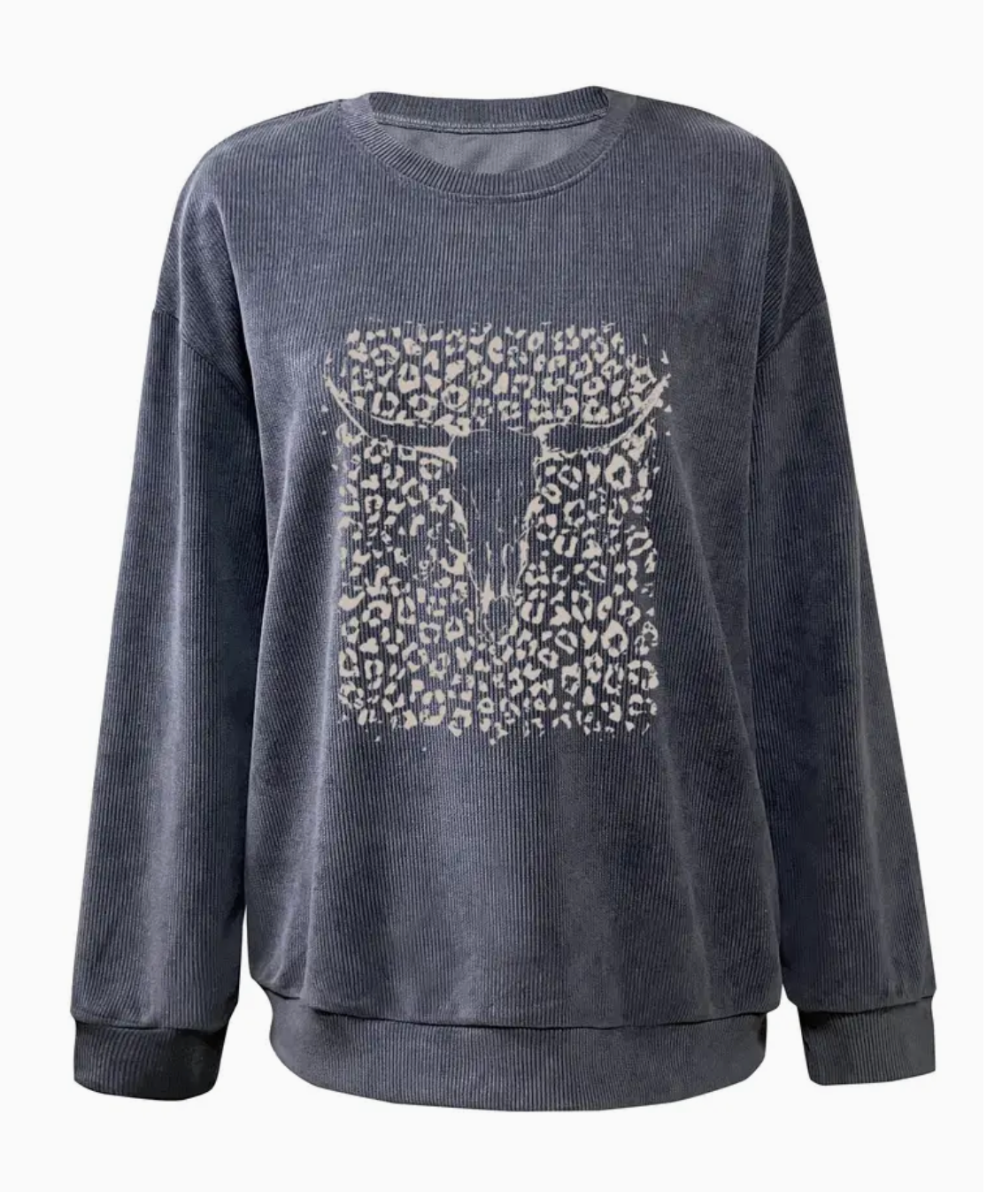 COWSKULL CORDED CREW