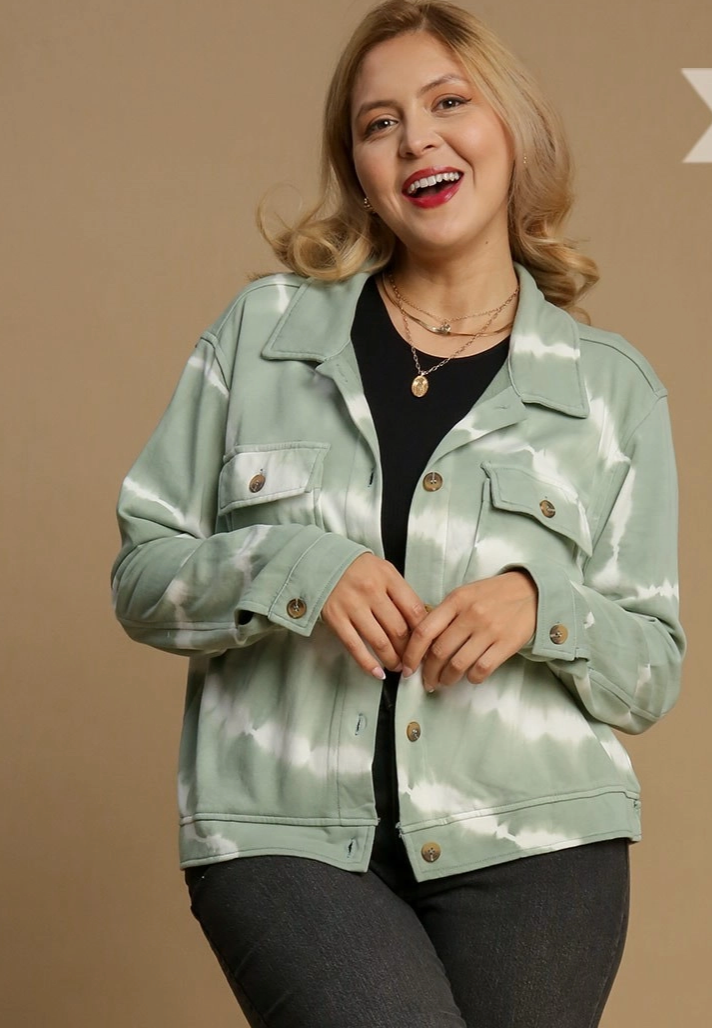 FRENCH TERRY TIEDYE JACKET