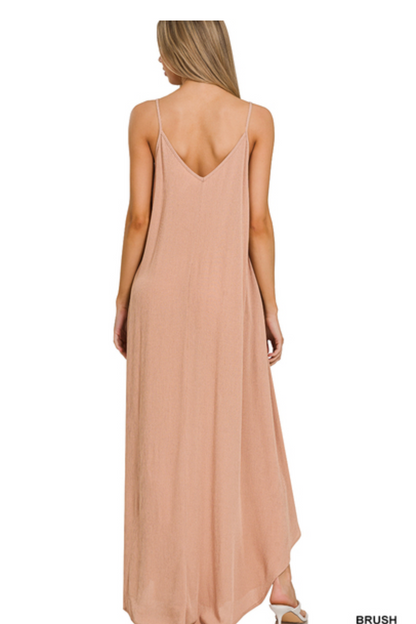 CRINKLE CAMI MAXI DRESS