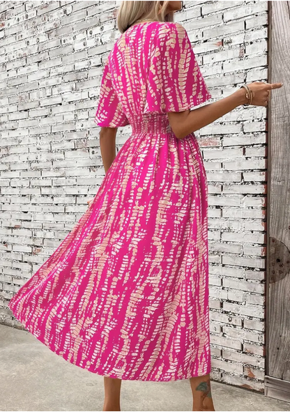 VNK S/SLV A-LINE DRESS