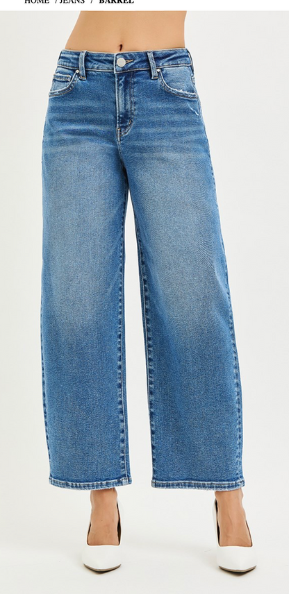 HR CROP BARREL JEANS