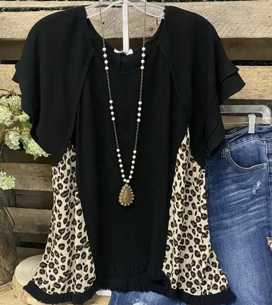 RD NK S/SLV LEOPARD