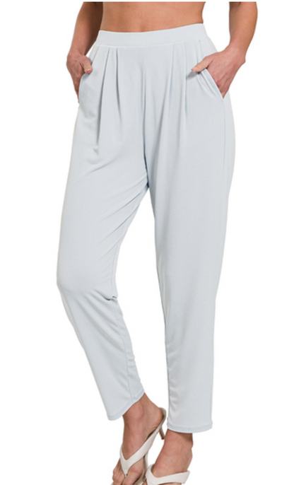 PLEATED  WAIST PANTS