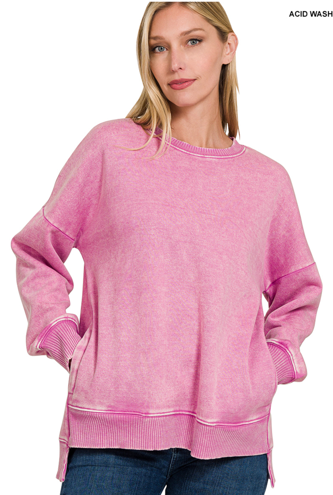 ACIDWaSH PULLOVER HILO