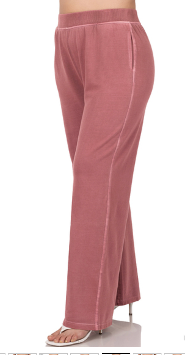 PIGMENT DYE LOUNGE PANTS W/POCKETS