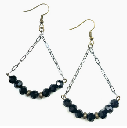 TRI-ARCH DANGLE EARRINGS