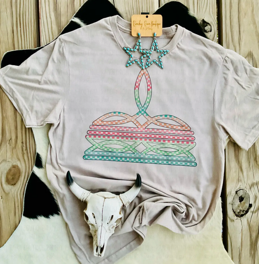 BOOT STITCH WESTERN TEE