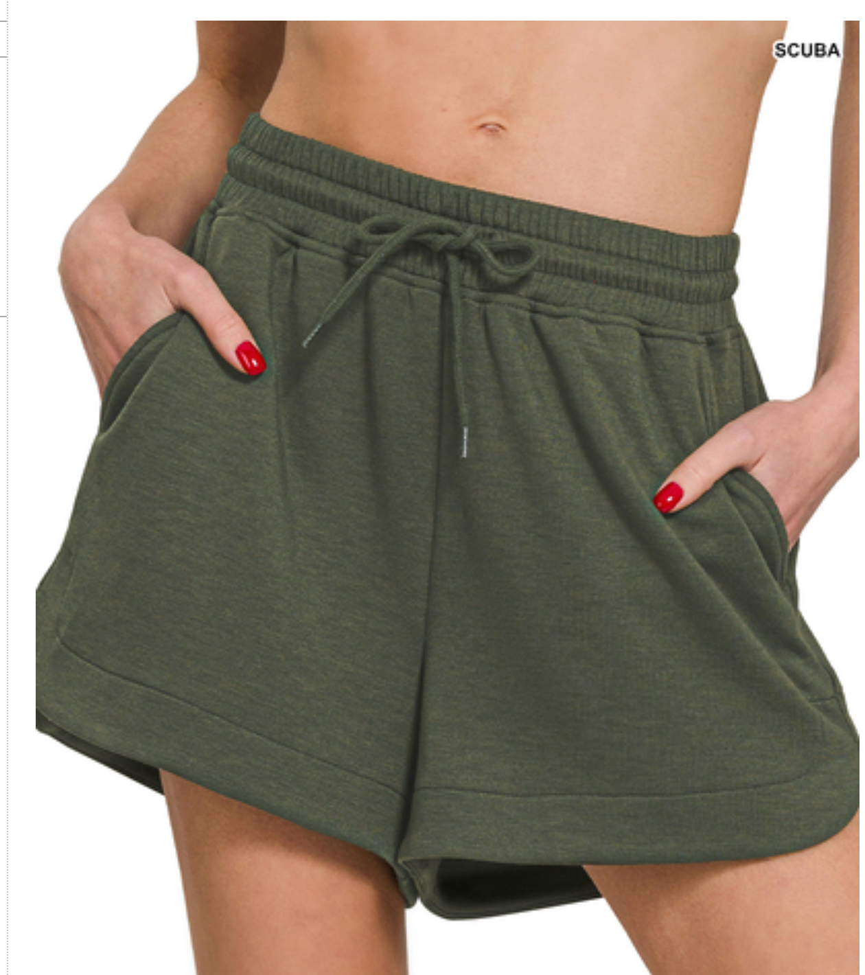 SCUBA ELASTIC WAIST SHORTS