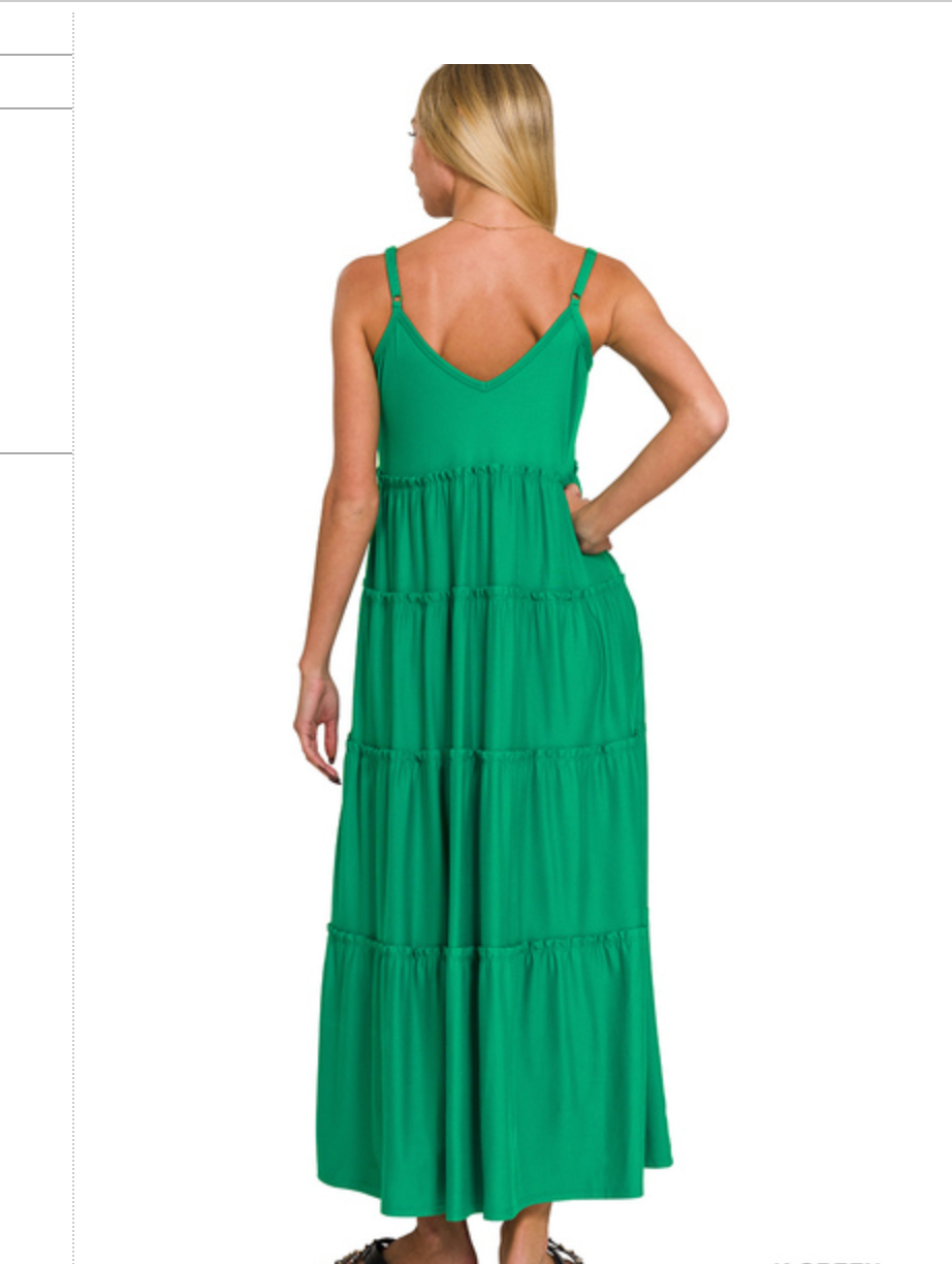VNECKTIER CAMIMAX DRESS