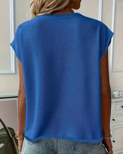 SHEER SWEATER VEST