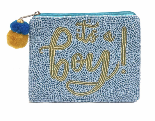 SEEDBEAD ITS A BOY COIN PURSE