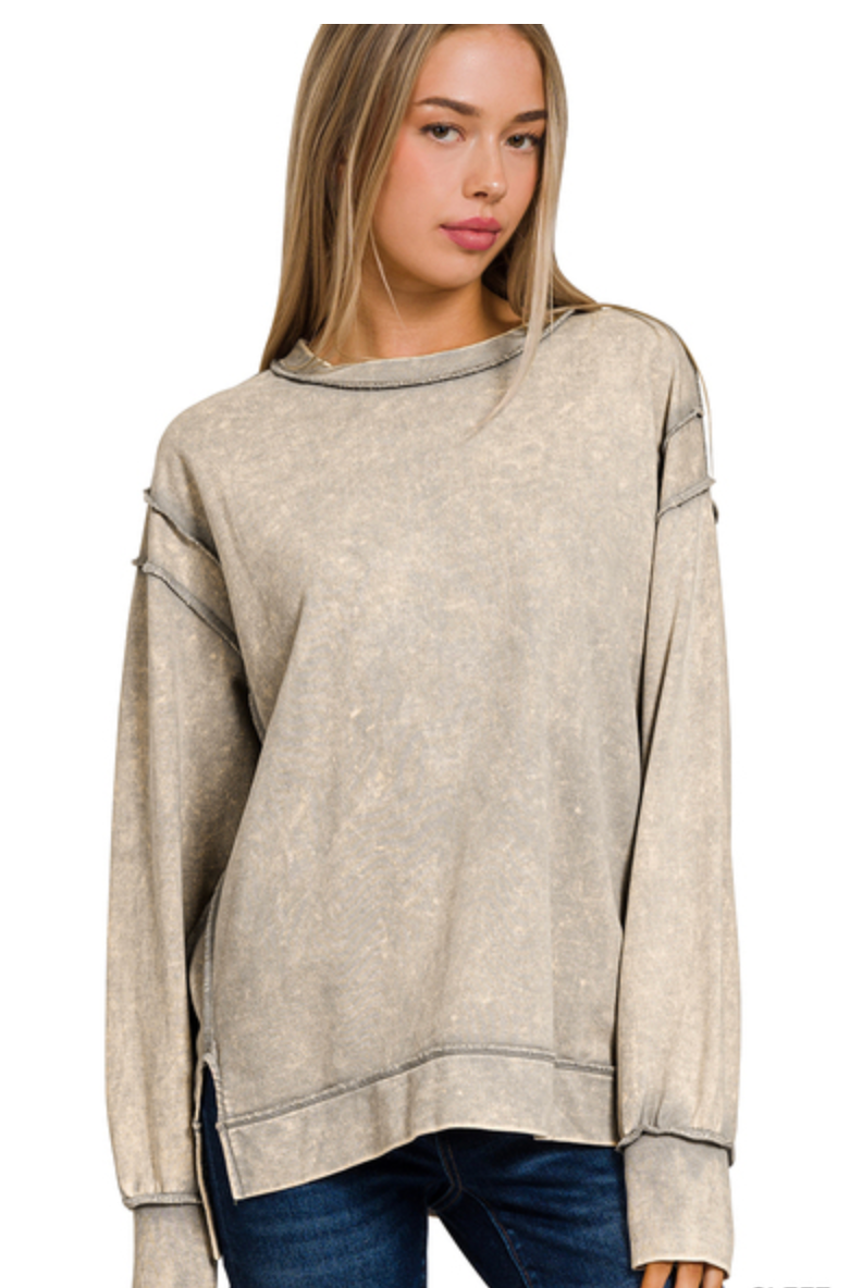 ACID WASH FRENCH TERRY SS